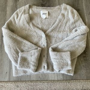 Super soft cropped button up cardigan